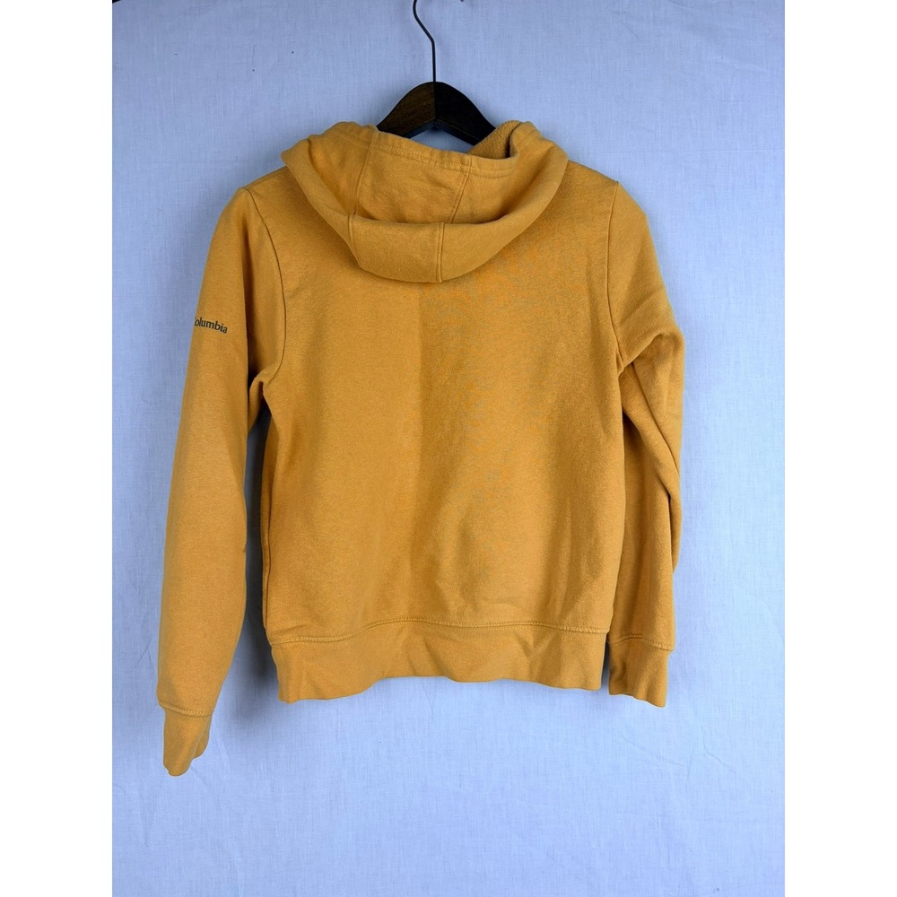 Columbia Mustard Yellow Graphic Hoodie Jeep Tough Pullover Boys M Sweatshirt - Picture 8 of 12